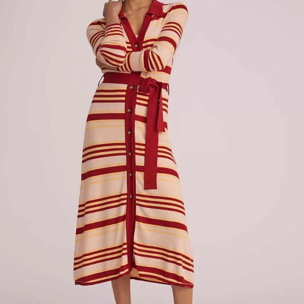 Anthropologie Maeve Long Sleeve Dress